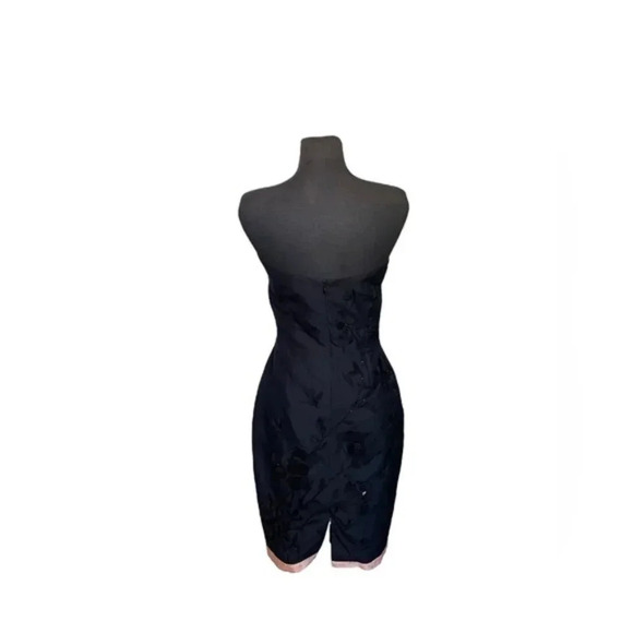 Tracy Reese Silk Cocktail Dress Black Sz 8 - Picture 5 of 8